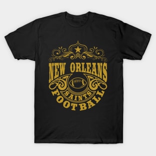 Vintage Retro New Orleans Saints Football T-Shirt